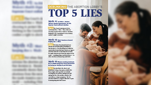 Abortion Lobby’s Top 5 Lies Guide Cover