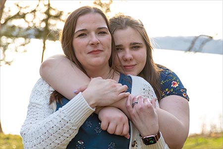 Tammy Fournier and her daughter