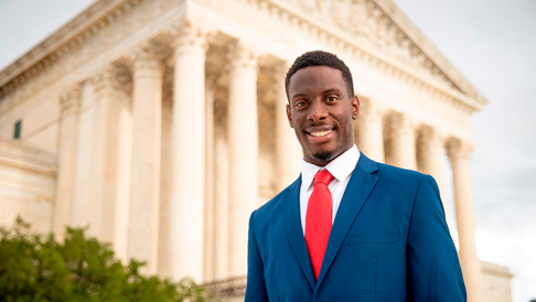 Chike in front of SCOTUS