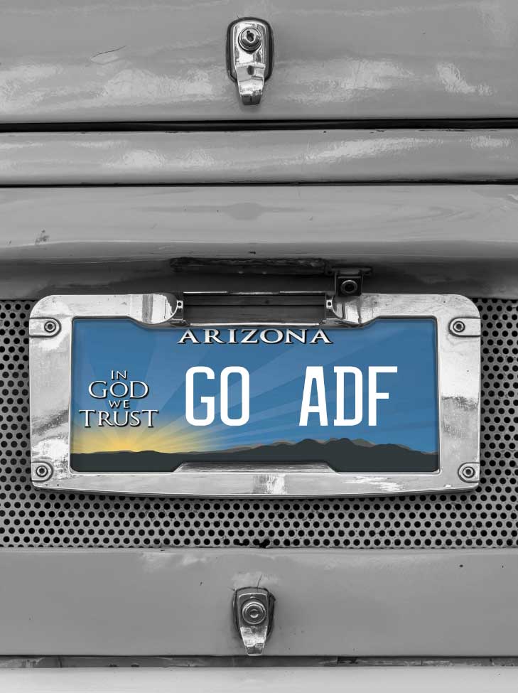 ADF License Plate